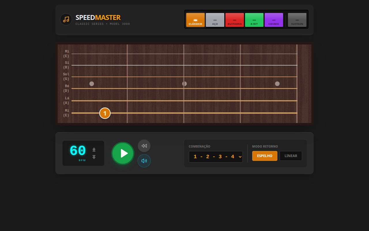 SpeedMaster — treinador de violão